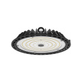 Helos 120W 150W 200W Warehouse Workshop Flicker Free LED UFO High Bay Lamp with Tempered Glass Cover